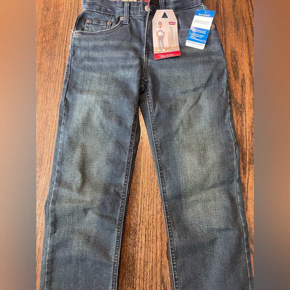 Levi's Size 8 24x25 Boys 514 Straight Leg Jeans
